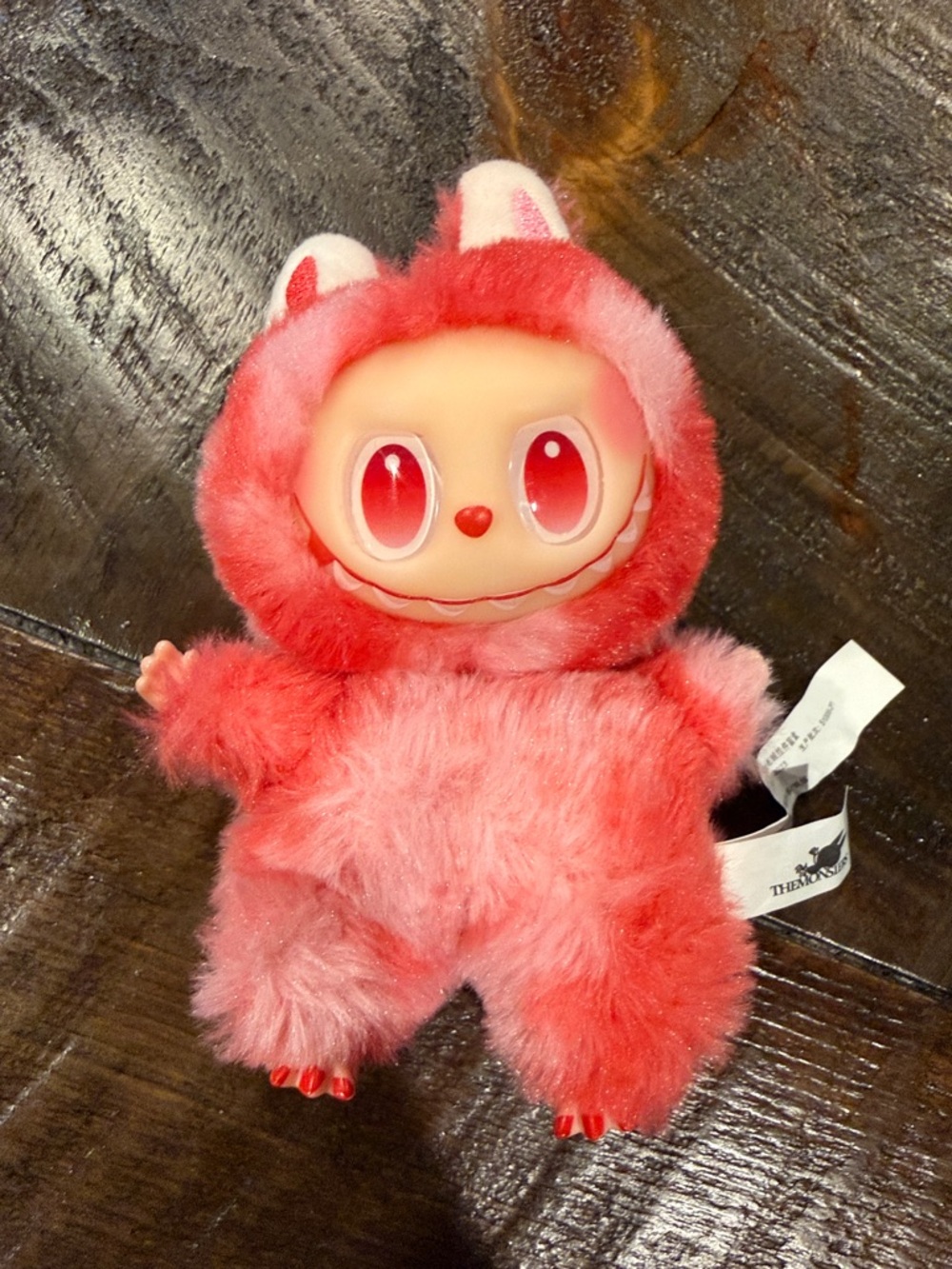 Pink Plush Character Doll by The Hundreds – Soft Fuzzy Toy